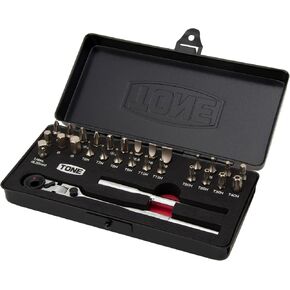 Tone BRFS27 Bit Ratchet Set, Bit Insertion & 1/4-Inch (6.35 mm), Black, 27 Pieces