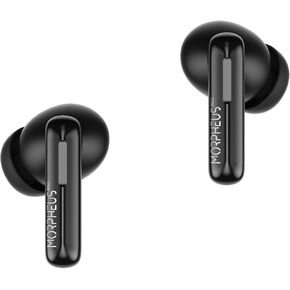 Morpheus 360 Nemesis ANC Wireless Noise Canceling Headphones TW2750B, Bluetooth in Ear Earphones, Magnetic Charging Case, 30H Playtime, Pure Black