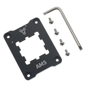 FDXGYH 1 Pcs AM5 CPU Fix Holder Aluminum Alloy Anti-Bending Contact Frame with Screw Screwdriver for AM5 Motherboard Slot, X670, B650 Series Chipset