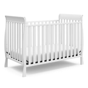 Storkcraft Maxwell Convertible Crib (Natural) – GREENGUARD Gold Certified, Converts to Toddler Bed and Daybed, Fits Standard Full-Size Crib Mattress, Classic Crib with Traditional Sleigh Design