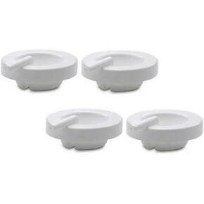 Maymom Tubing Parts Compatible with Ameda Purely Yours Pumps Also compatible with May Joy; (4 White Caps)