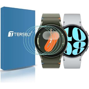 T Tersely (5 Pack Screen Protector for Samsung Galaxy Watch 7/Watch 6 / Watch 5 / Watch 4 (44MM), 9H Hardness Tempered Glass Film Guard for Samsung Galaxy Watch