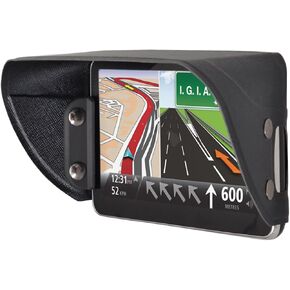 GPS Navigator Sunshade TFY Universal GPS Sun Shade & Glare Visor Shield for 5 inch Car Navigator