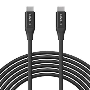 Cubilux 100W PD USB C Data Cable for 4K Video Output,Fast Charging USB C to C Cable situable for iPhone 15/15 Pro/MacBook Pro,USB C to USB C Charger Cable transfers speeds up to 10Gbs-16Ft/5M