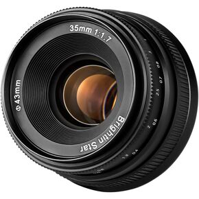 35mm F1.7 Wide-Angle Manual Focus Prime Lens for Nikon Z-Mount Mirrorless Cameras, APS-C MF Large Aperture Fixed Lens, Compatible with Z-6II, Z-7II, Z5, Z50, Z9, Z50, Z-FC, Z30