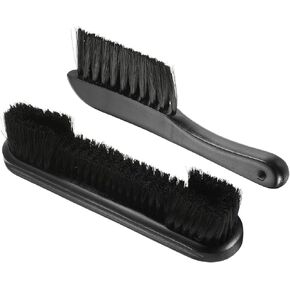 Billiard Pool Table Rail Brushes Set - Billiard Pool Snooker Accessories, Wood Handle Nylon Bristle, Apply to Billiards Table (23 x 5.5 Cm, Wood Color)