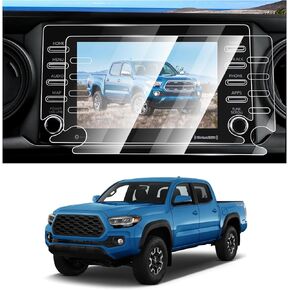 FIILINES Screen Protector for Toyota Tacoma 2020-2023, 8 inch Touchscreen 9H Tempered Glass Screen Protector Anti-Glare Shatterproof 2 Pack