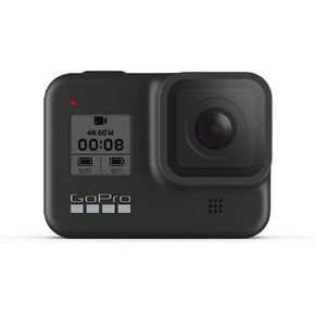 GoPro HERO8 Black - Waterproof Action Camera with Touch Screen 4K Ultra HD Video 12MP Photos 1080p Live Streaming Stabilization (Renewed)