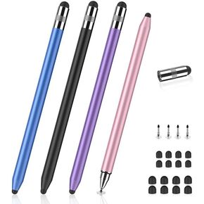 Stylus Pens for Touch Screens, MEKO 3 in 1 High Sensitivity & Precision Capacitive Stylus for Apple iPad iPhone Tablets Samsung Galaxy All Universal Touchscreen Devices (4 Pack)