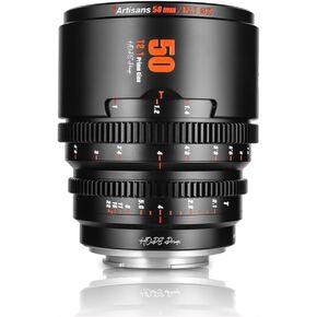 7Artisans 50mm T2.1 Cine Lens for Fuji X Mount Mirrorless Cameras,Large Aperture Cinematic Film Lens for Fujifilm XM-H/XP/XE/XA/XT/XS Series