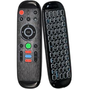 Rechargeable Multifunctional Remote Control, 2.4G USB Encrypted Dog Keyboard Remote Control, Universal TV Remote Control with Mouse Voice Input Function