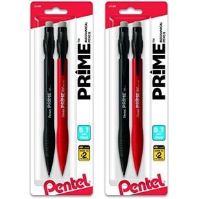 Pentel Prime Mechanical Pencil 0.7Mm Assorted Barrel Colors, Pack of 2 (AX7BP2) in Kuwait