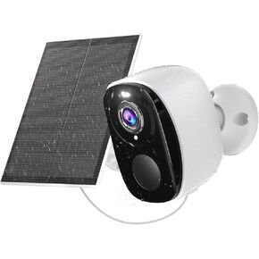 5MP Security Camera Wireless Outdoor for Home Security -2.5K Solar Camera with Color Night Vision, PIR Human Detection, 2-Way Audio Siren, IP65 Waterproof, Cloud/SD Card Storage,Works w/Alexa