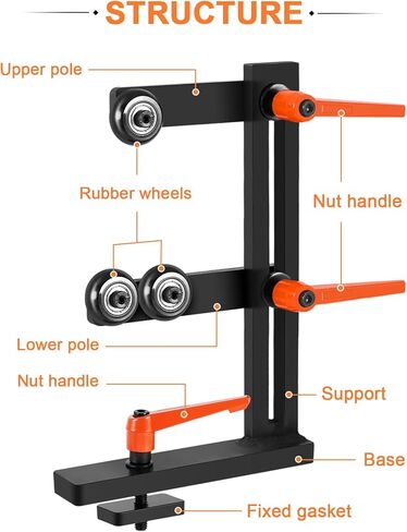 YUCHENGTECH مخرطة الخشب راحة ثابتة أدوات المخرطة أدوات مخرطة الخشب نوع L النجارة الحديد الزهر راحة ثابتة إطار مركز مخرطة النجارة مع ثلاث عجلات قابلة للتعديل داخل مخارط النجارة 12 بوصة in Kuwait