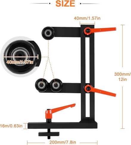 YUCHENGTECH مخرطة الخشب راحة ثابتة أدوات المخرطة أدوات مخرطة الخشب نوع L النجارة الحديد الزهر راحة ثابتة إطار مركز مخرطة النجارة مع ثلاث عجلات قابلة للتعديل داخل مخارط النجارة 12 بوصة in Kuwait