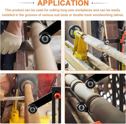 YUCHENGTECH مخرطة الخشب راحة ثابتة أدوات المخرطة أدوات مخرطة الخشب نوع L النجارة الحديد الزهر راحة ثابتة إطار مركز مخرطة النجارة مع ثلاث عجلات قابلة للتعديل داخل مخارط النجارة 12 بوصة in Kuwait