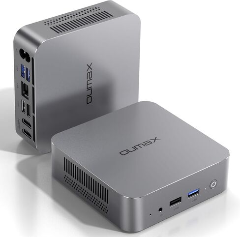 N95 Mini PC، Intel 12th Gen N95 (حتى 3.4 جيجا هرتز) 8 جيجا بايت DDR4 RAM 256 جيجا بايت SSD، مزود طاقة مدمج، كمبيوتر صغير يدعم شاشة HDMI مزدوجة 4K/USB3.2/WiFi 5/BT5/Gigabit Ethernet Home/Office/WOL in Saudi Arabia