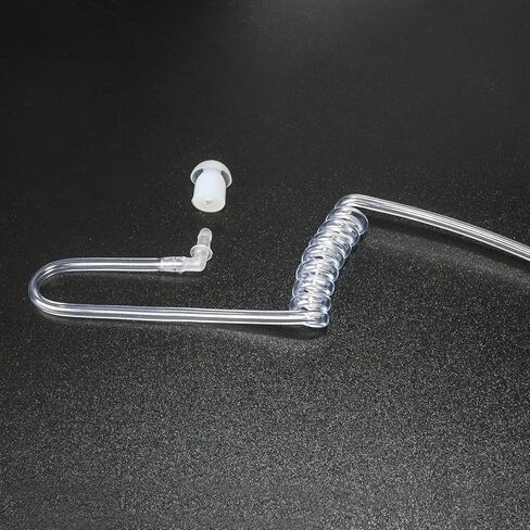 Replacement Mushroom Ear Tips Ear Buds for Two Way Radio Walkie Talkie Acoustic Coil Tube Earpiece Surveillance Headset (White, 10pcs) in Saudi Arabia