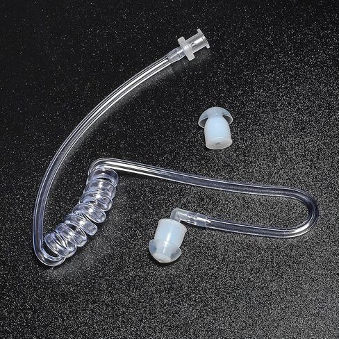 Replacement Mushroom Ear Tips Ear Buds for Two Way Radio Walkie Talkie Acoustic Coil Tube Earpiece Surveillance Headset (White, 10pcs) in Saudi Arabia