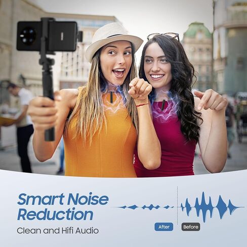 EACHWELL Wireless lavalier Microphone for iPhone iPad，Wireless Clip on Microphones，Wireless Lapel Mic for Video Recording,tiktok in Kuwait