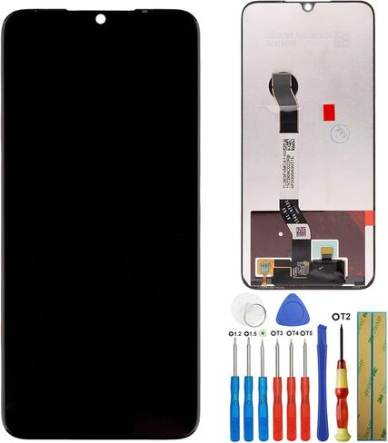 شاشة LCD متوافقة مع Xiaomi Redmi Note 8 M1908C3JH M1908C3JG M1908C3JI مجموعة شاشة LCD تعمل باللمس مع أدوات (أسود) in Saudi Arabia