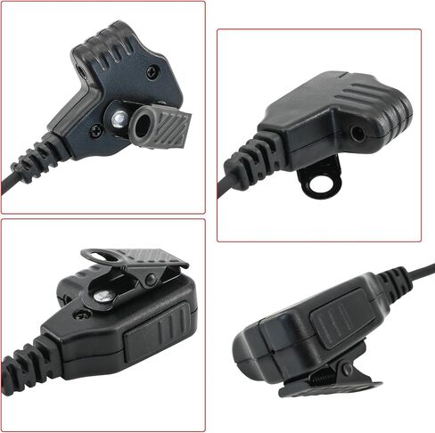 U94 PTT K Plug 2 Pin Cable Adapter Compatible with Baofeng, Aux Audio Cable/2 Pin Cable for Tactical Headset Ear Protection (K Style Plug for UV5R +3.5MM Plug) in Kuwait