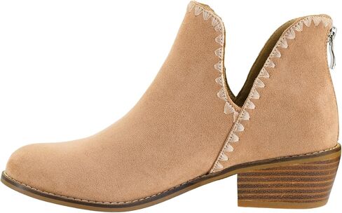 أحذية Corkys Footwear Spice It Up بكعب مكدس مقاس 5 سم من جلد الغزال الصناعي الأسود مع نعال داخلية من الإسفنج الذكي وسحاب خلفي - أزياء خريفية متعددة الاستخدامات أساسية in Kuwait