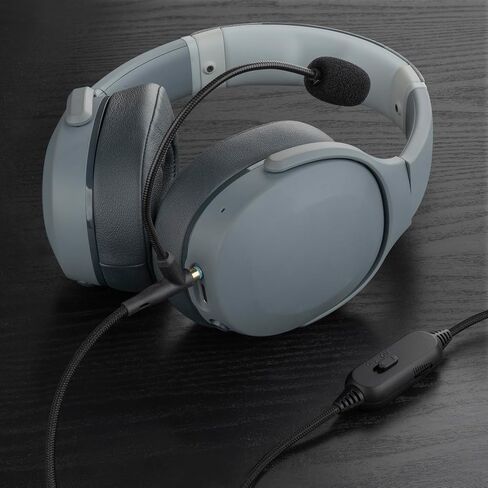 كابل سماعات الرأس Geekria Boom Mic متوافق مع Skullcandy Hesh3 Hesh2 Riff2، سلك بديل مجدول من النايلون مقاس 3.5 مم مع ميكروفون بوم وتحكم في مستوى الصوت/كتم الصوت للألعاب والاجتماعات (5.6 قدم) in Saudi Arabia