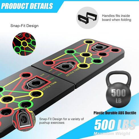 Ultimate Home Gym,Portable Exercise Equipment with Push Up Board,Pilates Bar & 25 Fitness Accessories, Resistance Bands & Ab Roller Wheel,Full Body Workout at Home in Kuwait