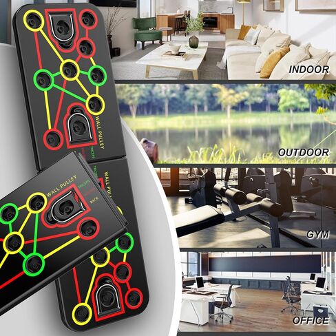 Ultimate Home Gym,Portable Exercise Equipment with Push Up Board,Pilates Bar & 25 Fitness Accessories, Resistance Bands & Ab Roller Wheel,Full Body Workout at Home in Kuwait