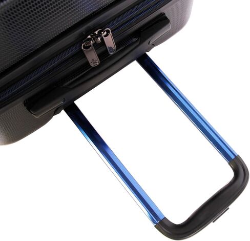 ORIGINAL PENGUIN 3 Piece Expandable Suitcase with Spinner Wheels, Metallic Blue, 3pc Set in Saudi Arabia