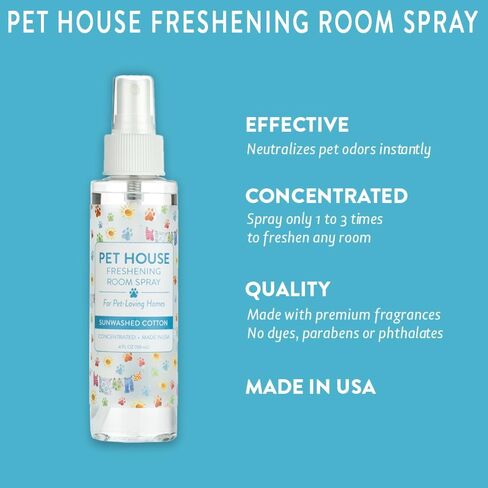 بخاخ معطر للغرفة من One Fur All Pet House - عبوة من قطعتين من غابة دائمة الخضرة - معطر هواء مركز - معطر هواء غير سام وصديق للحيوانات الأليفة - بخاخ مزيل لرائحة الحيوانات الأليفة in Saudi Arabia