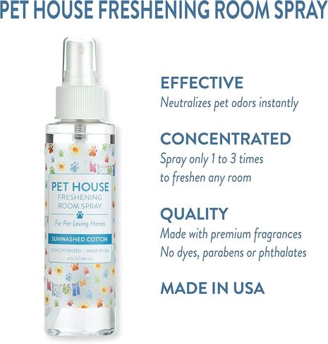 بخاخ معطر للغرفة من One Fur All Pet House - عبوة من قطعتين من غابة دائمة الخضرة - معطر هواء مركز - معطر هواء غير سام وصديق للحيوانات الأليفة - بخاخ مزيل لرائحة الحيوانات الأليفة in Saudi Arabia