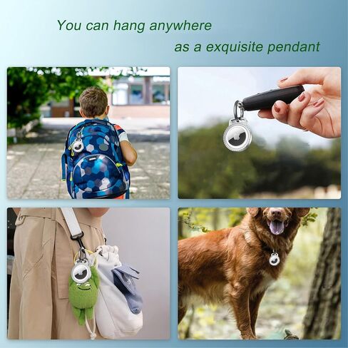 IP68 Waterproof Airtag Holder,Airtag Keychain Case Compatible with Apple Air Tags, Full Body Shockproof,Anti-Scratch Cover GPS Case for Kids, Cat,Dog,Keys,Luggage,Wallet in Saudi Arabia