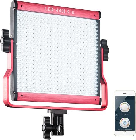GVM Photography Lighting with App Control, 2300k-6800k Led Video Light Panel with Digital Display for Video Recording, Brightness of 10-100% Studio Lights for YouTube/Gaming/Film in Saudi Arabia