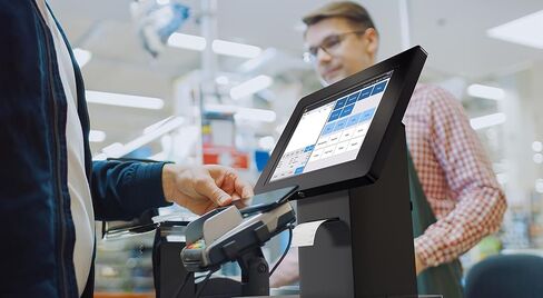 Locking Kiosk & Enclosure – Premium Locking Floor Stand Kiosk with Universal Security Enclosure - Storage and Cable Management for Retail POS - Ordering Screens & More - Black (PAD-PARAFPE) in Kuwait