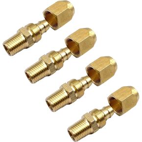 4Pcs 3/8" Barb x 1/4" NPT Air Hose Repair Kit for Extending and Repairing Hoses in Fuel, Air, Liquid, Oil,Gas,and Vacuum Lines