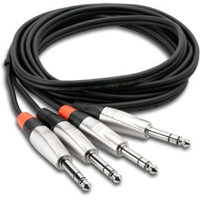 Hosa HSS-020X2 Pro Dual Cable 1/4-Inch TRS - Same 20 Feet