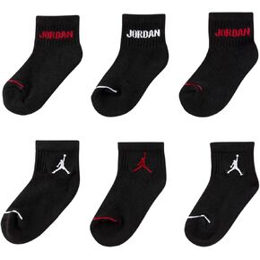 Jordan Baby Boy's Legend Ankle 6-Pack (Infant/Toddler/Little Kids/Big Kids) White 5-7 (Shoe Size 10-3 Toddler/Little Kid)