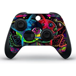 Controller Skin Stickers Protective Film Sticker Decal Cover for XB Series X Controller (Red)
