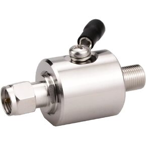 F Type Lightning arrestor Female to Female 75 ohm Cellular 2G 3G 4G LTE CATV Satellite with 90V Gas Tube Coaxial Lightning Aresster