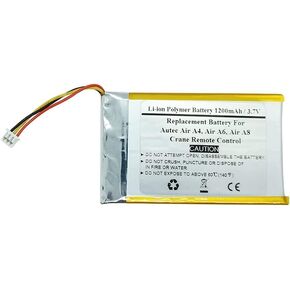 1200mAh 3.7V Replacement Battery Compatible with Autec Air A4, Autec Air A6, Autec Air A8 Crane Remote Control, AIRBM3V7L, BH3V7L, SNO-503759PCN-A