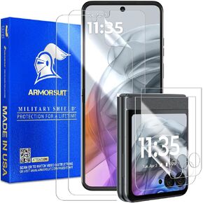 ArmorSuit 2+2 Pack Screen Protector for Motorola Razr (2024) Case Friendly MilitaryShield HD Clear Film - Made in USA