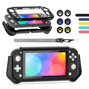 EveClap Switch Lite Case Protective Case for Nintendo Switch Lite, Case Compatible with Durable Anti-Slip Shockproof Protective Hard Case Nintendo Switch Lite Hand Grip Case (Dark Blue)