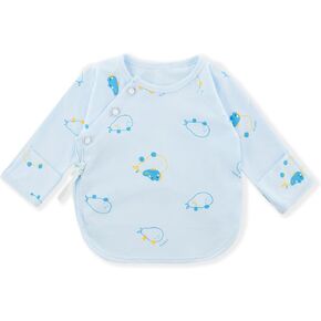 Side Snap Baby Shirt for Newborn Baby Boys&Girls, Purcotton Infant Tshirt for Autumn&Winter