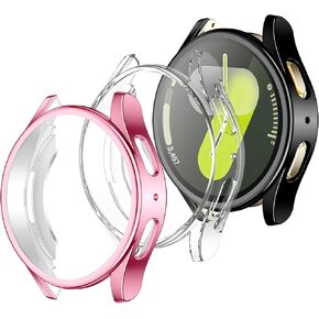 GEAK 3 Pack Cover Compatible with Samsung Galaxy Watch 7 Case 40mm, Soft HD High Sensitivity Screen Protector with TPU All Around Anti-Fall Bumper for Galaxy Watch 7 40mm Smart Watch Women Men in Kuwait