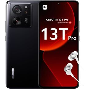 Xiaomi 13T PRO 5G + 4G LTE (512GB+12GB) Global ROM Unlocked Worldwide (Tmobile Mint Tello Global) 50MP Triple Pro Leica Camera 6.67" 144Mhz + (w/Fast 51w Car Charger) (Black Global ROM)