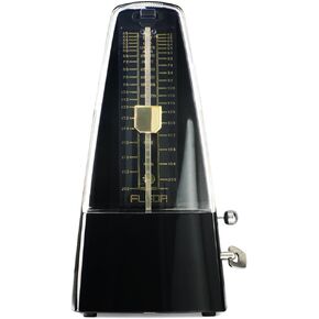 FLEOR Professional Pyramid Mechanical Metronome Musical Timer Beat Tempo for Guitar Bass Piano Violin, Transparent