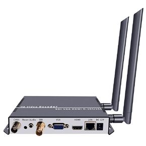 ISEEVY WiFi H.265 H.264 SDI Decoder with HDMI VGA SDI Output for Advertisement Display, IP Encoder Decoding, Network Stream Decoding support RTMP RTSP RTP UDP HTTP