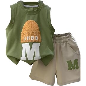 Baby Boys Shorts Clothes Toddler Cooler Version Vest Tops Short Pants Summer Outfit 2pcs Set